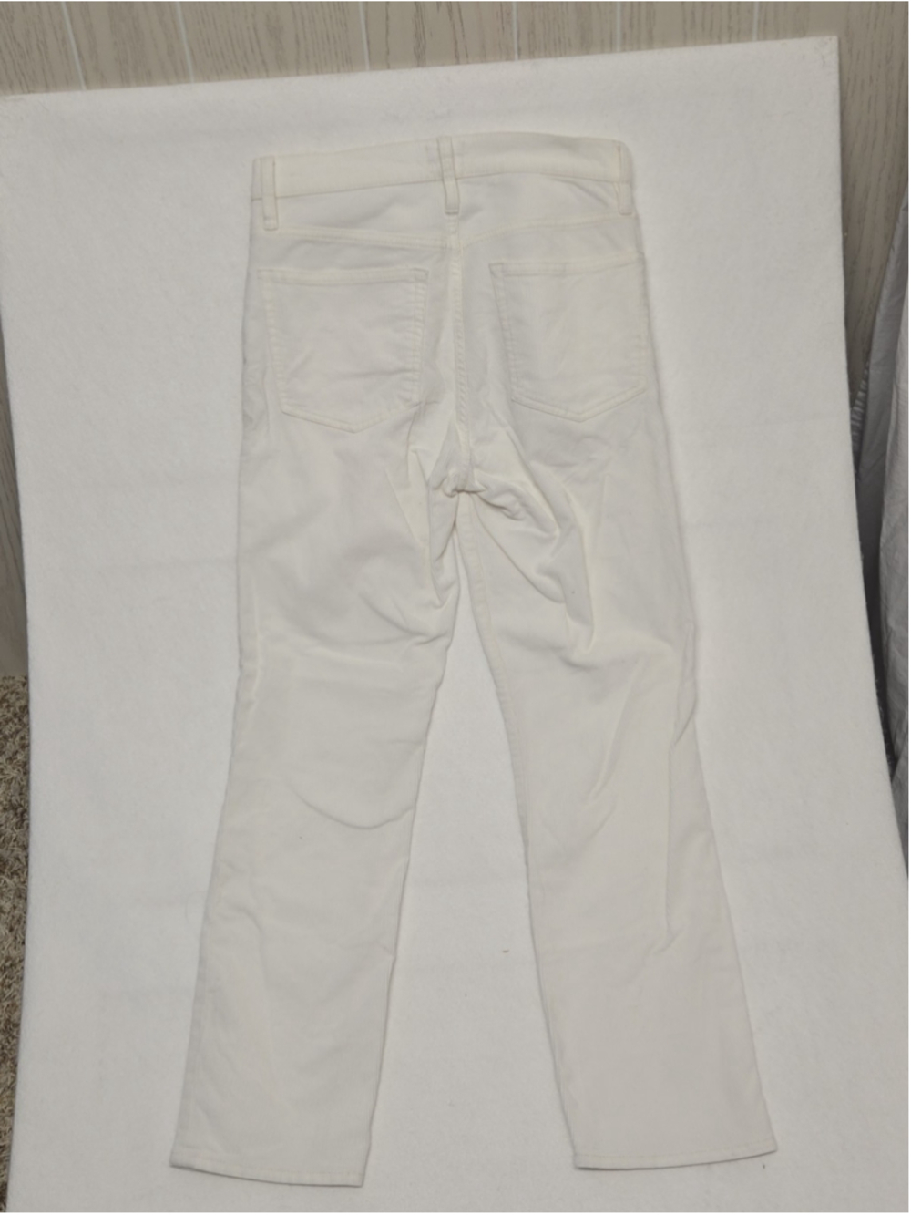 J Crew Vintage Slim Straight White Corduroy Pants Classic Preppy Fall Size 27 - Picture 8 of 9
